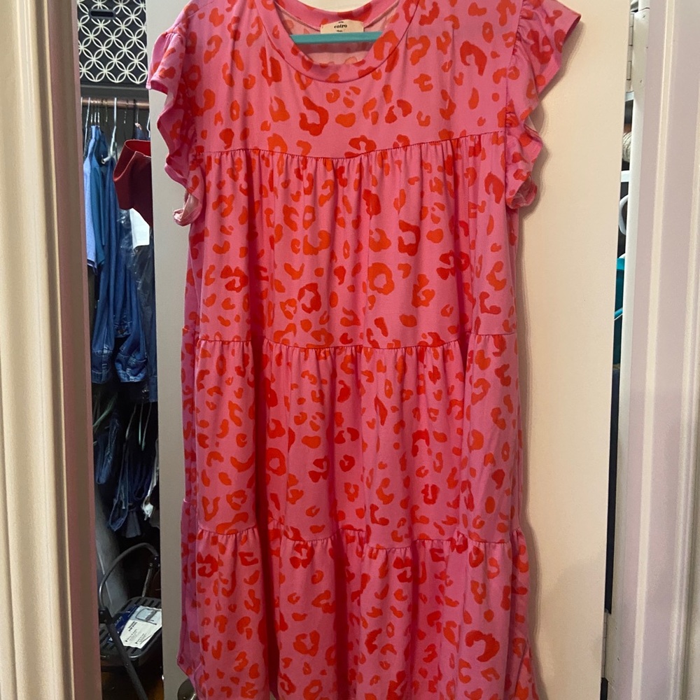 Cheetah pink n red dress